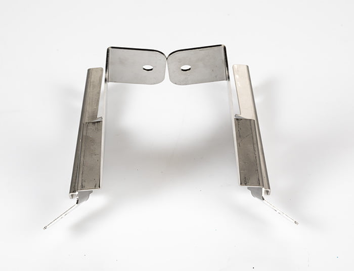 Stainless Rear Clamshell to Diffuser Brackets (Exige S2)