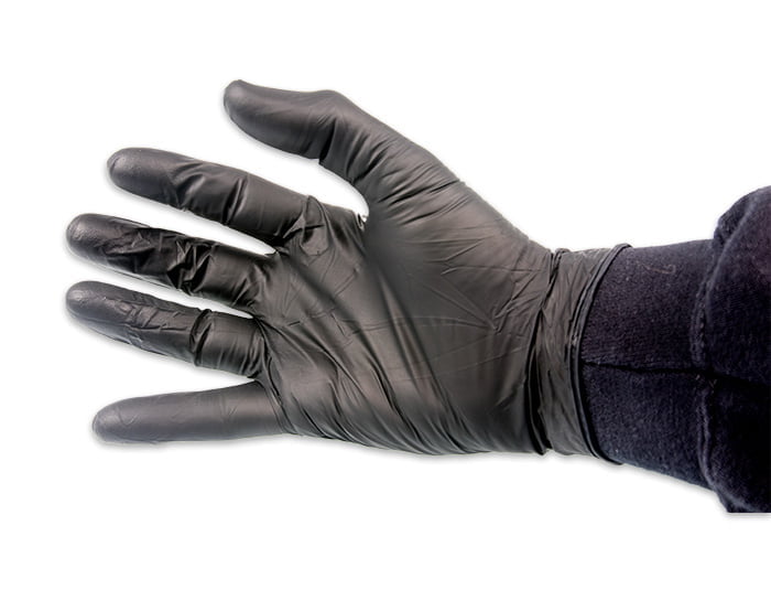 Black Nitrile Gloves (Large)