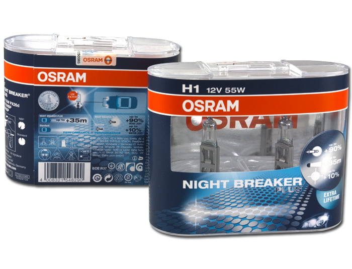 H1 Osram Nightbreaker 55 Watt Halogen lamp kit